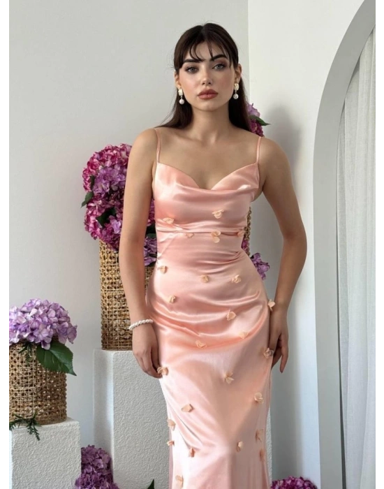 Dora Çiçek Detaylı Elbise