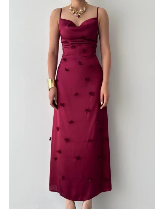 Dora Çiçek Detaylı Elbise