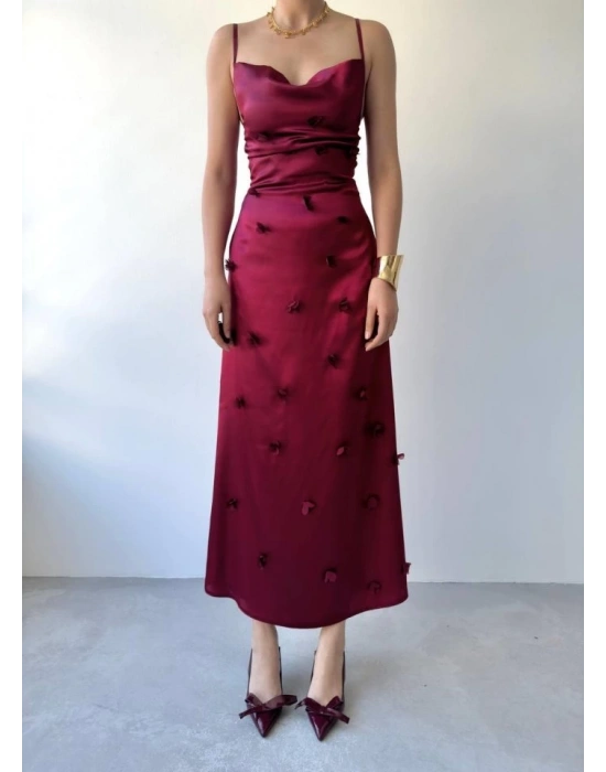 Dora Çiçek Detaylı Elbise