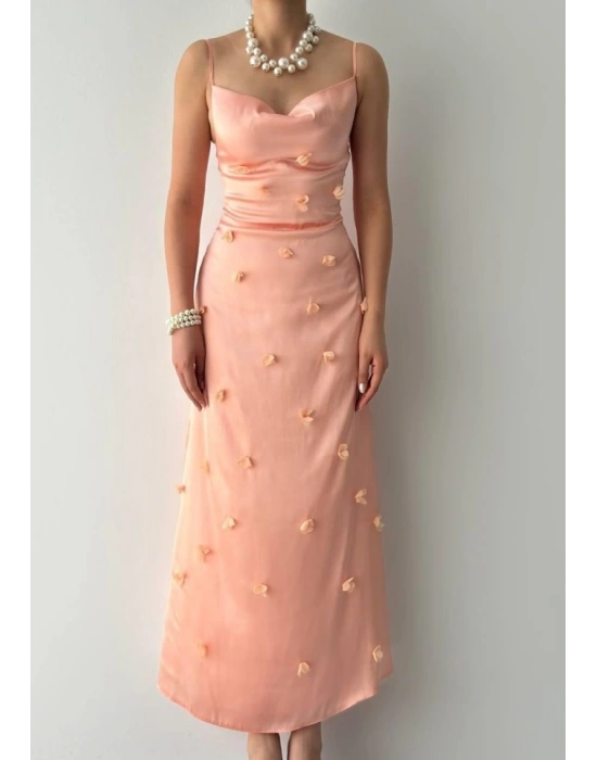 Dora Çiçek Detaylı Elbise