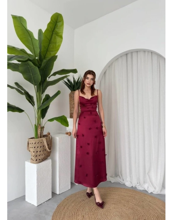 Dora Çiçek Detaylı Elbise