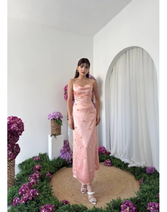 Dora Çiçek Detaylı Elbise