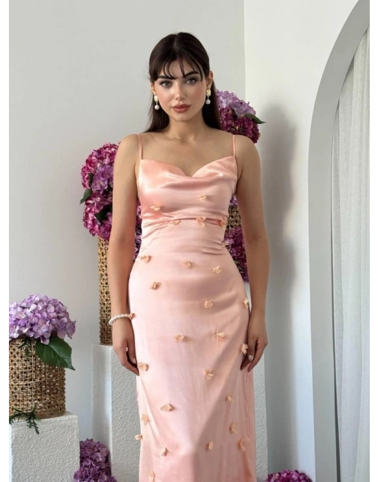 Dora Çiçek Detaylı Elbise