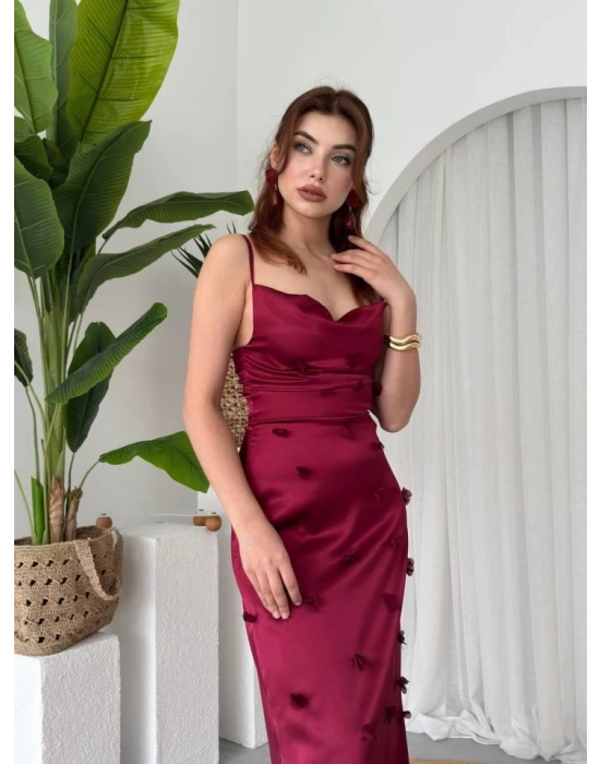 Dora Çiçek Detaylı Elbise