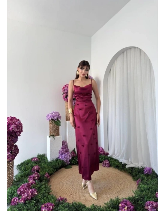 Dora Çiçek Detaylı Elbise
