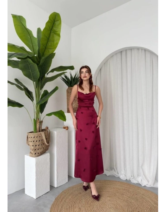 Dora Çiçek Detaylı Elbise