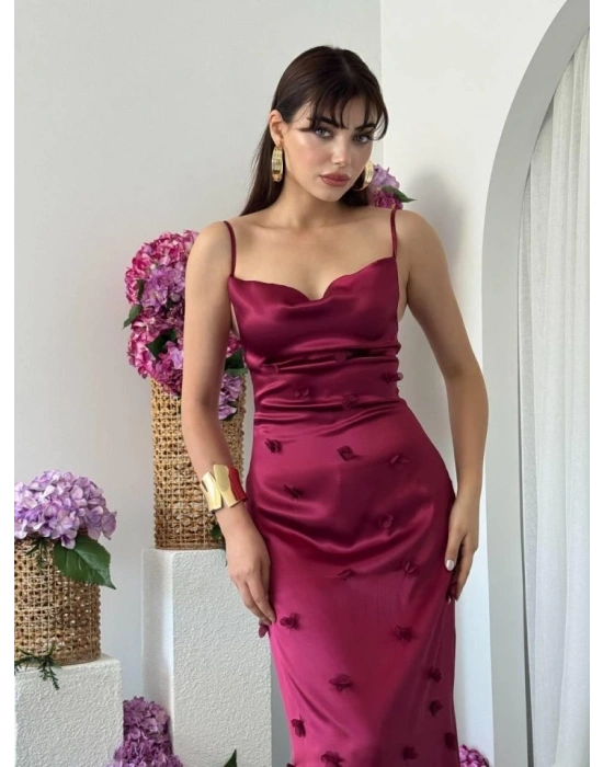 Dora Çiçek Detaylı Elbise