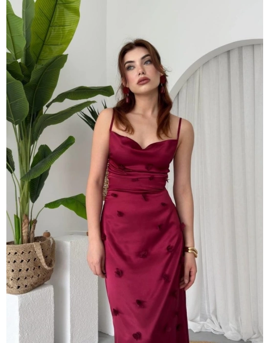 Dora Çiçek Detaylı Elbise