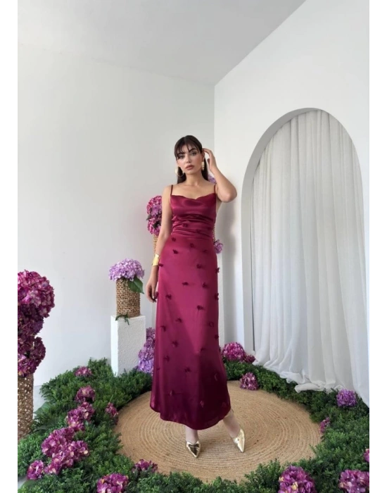 Dora Çiçek Detaylı Elbise
