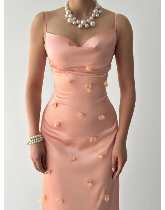 Dora Çiçek Detaylı Elbise