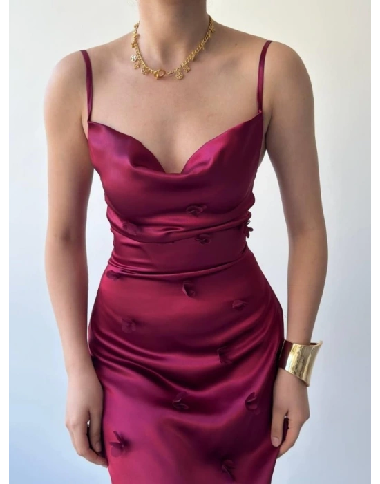 Dora Çiçek Detaylı Elbise