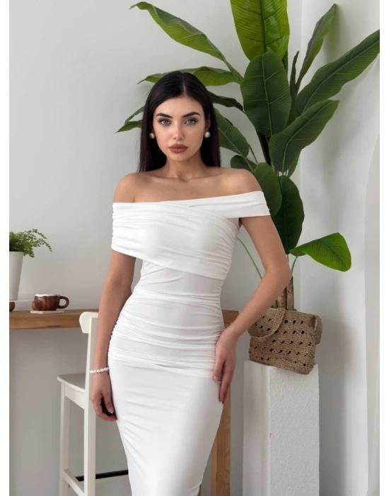 Dron Straplez Elbise