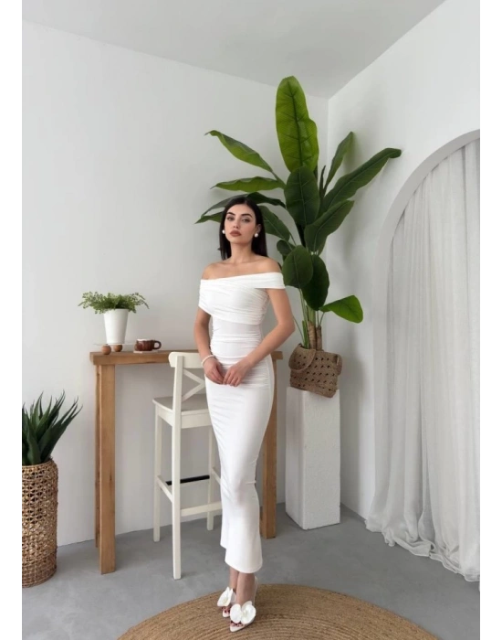 Dron Straplez Elbise