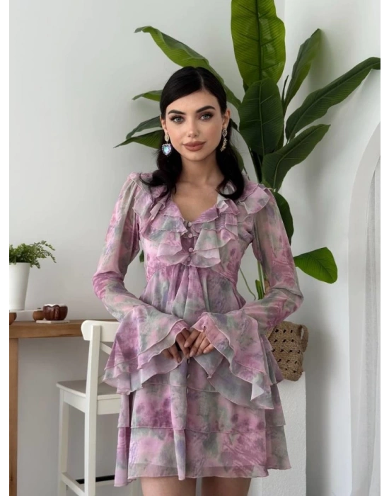 Elose Fırfırlı Elbise