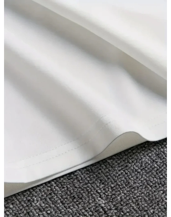 Erkek Baskılı Bisiklet Yaka Erkek Tshirt  Beyaz