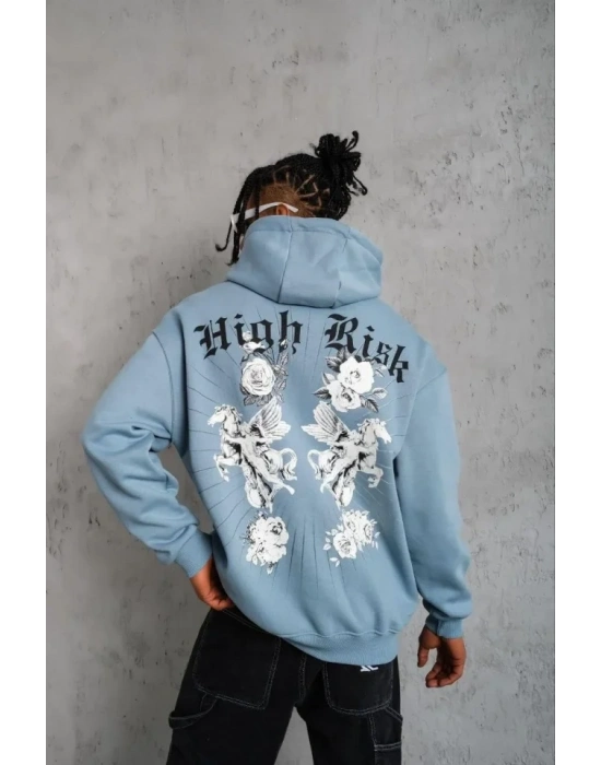 Erkek Baskılı Kapşonlu weat  avi