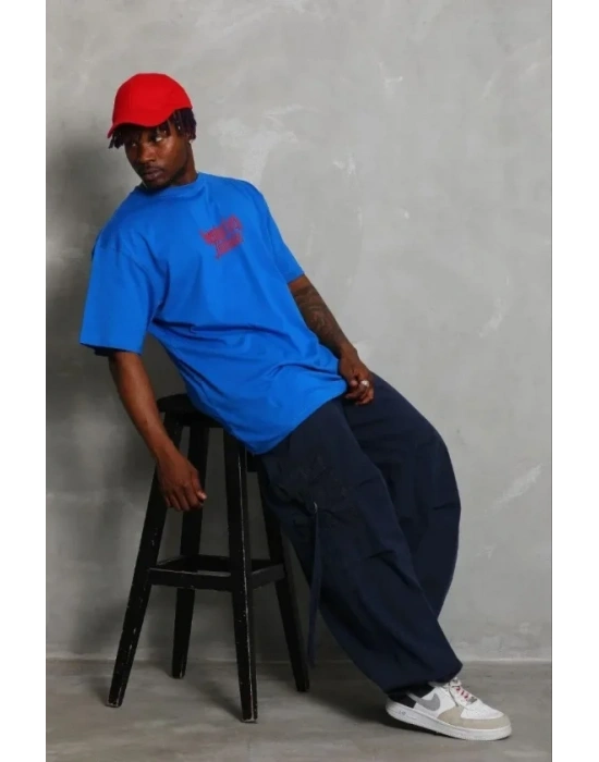 Erkek Baskılı Thirt Kısa Kol Bisiklet Yaka Regular Fit Rahat Kalıp Günlük Tişört  aks avisi