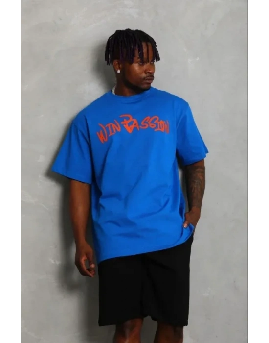 Erkek Baskılı Thirt Kısa Kol Bisiklet Yaka Regular Fit Rahat Kalıp Günlük Tişört  aks avisi