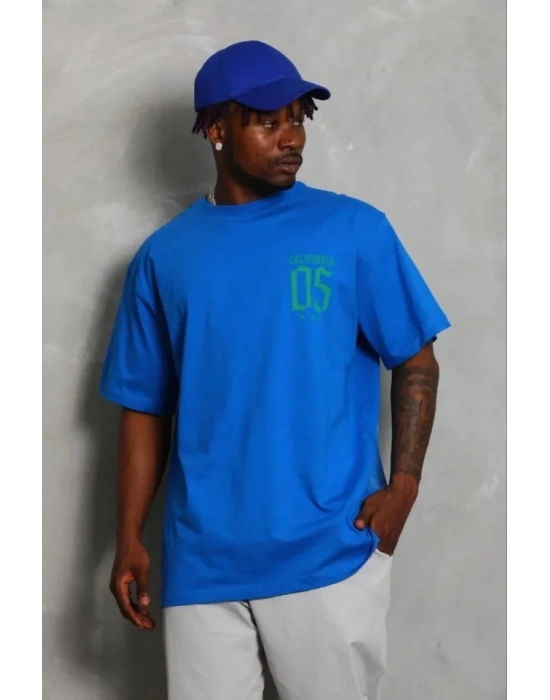 Erkek Baskılı Thirt Kısa Kol Bisiklet Yaka Regular Fit Rahat Kalıp Günlük Tişört  aks avisi