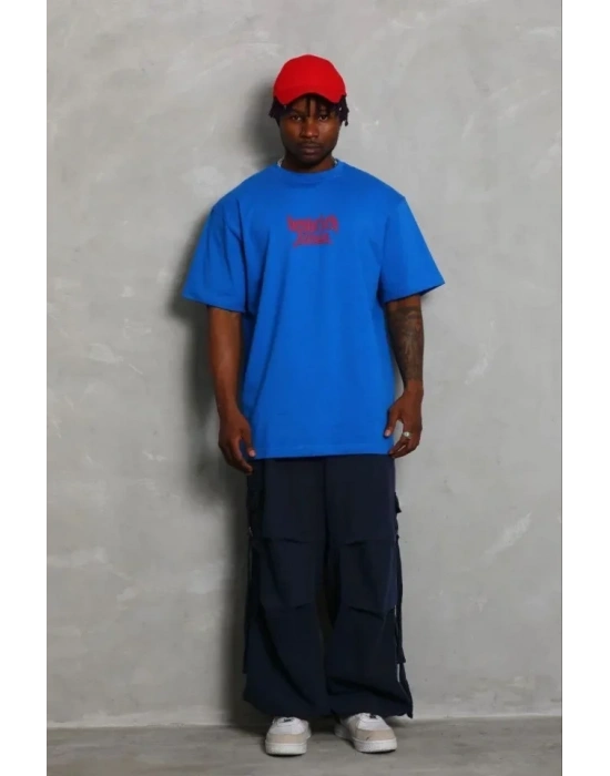 Erkek Baskılı Thirt Kısa Kol Bisiklet Yaka Regular Fit Rahat Kalıp Günlük Tişört  aks avisi