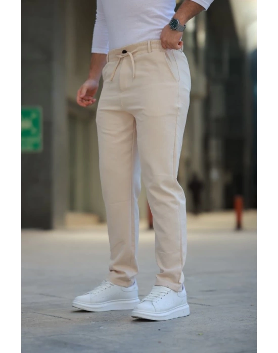 Erkek Beli Bağcıklı Jogger Pantolon