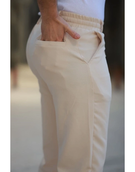 Erkek Beli Bağcıklı Jogger Pantolon