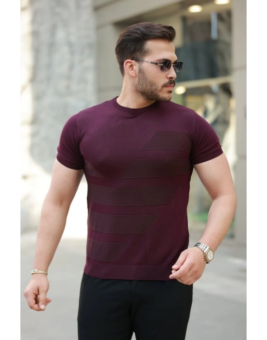 Erkek Bisiklet Yaka Kısa Kollu Tişört