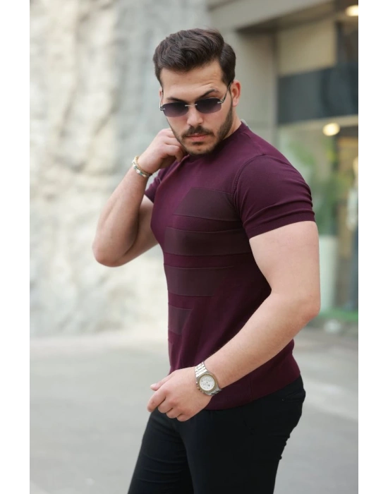 Erkek Bisiklet Yaka Kısa Kollu Tişört