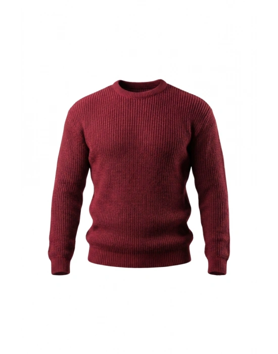 Erkek Bisiklet Yaka Örme Kazak