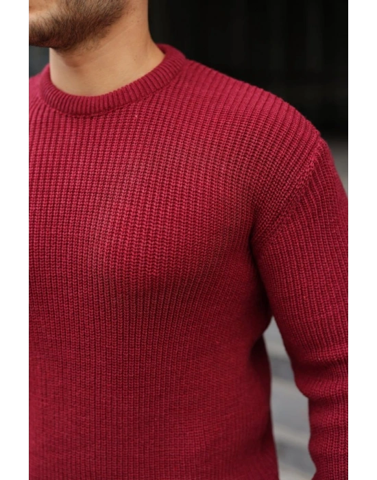 Erkek Bisiklet Yaka Örme Kazak