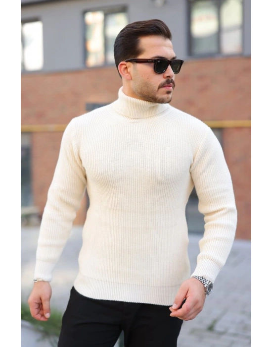 Erkek Boğazlı Örme Kazak