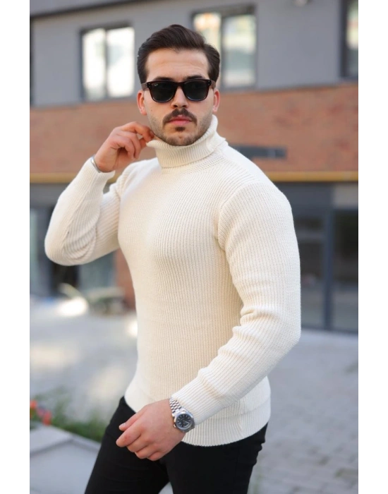 Erkek Boğazlı Örme Kazak