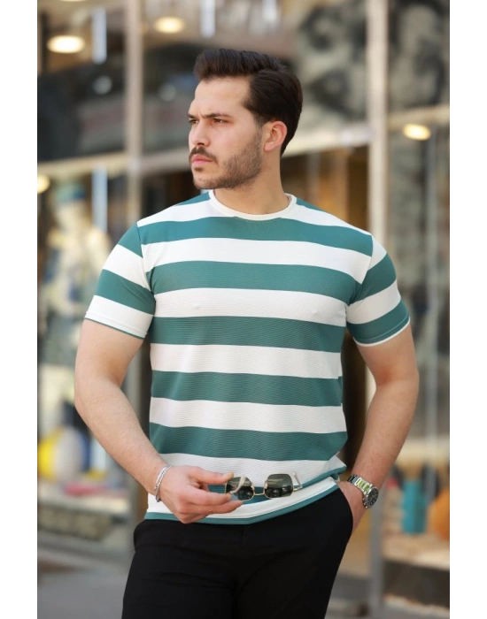 Erkek çift Renk Pamuklu örme Kumaş Kısa Kollu Tshirt