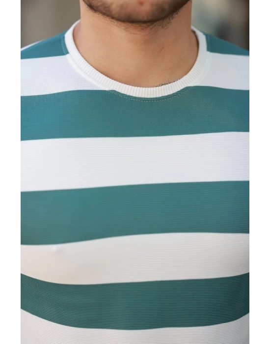 Erkek çift Renk Pamuklu örme Kumaş Kısa Kollu Tshirt