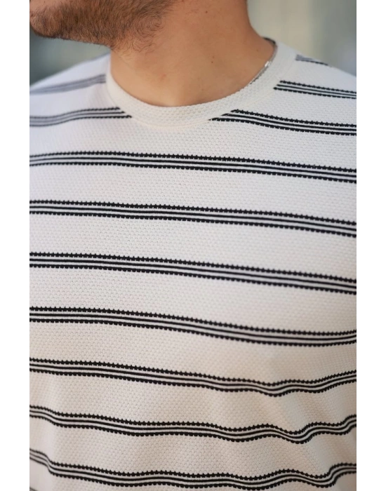 Erkek çizgili Kısa Kollu Tshirt