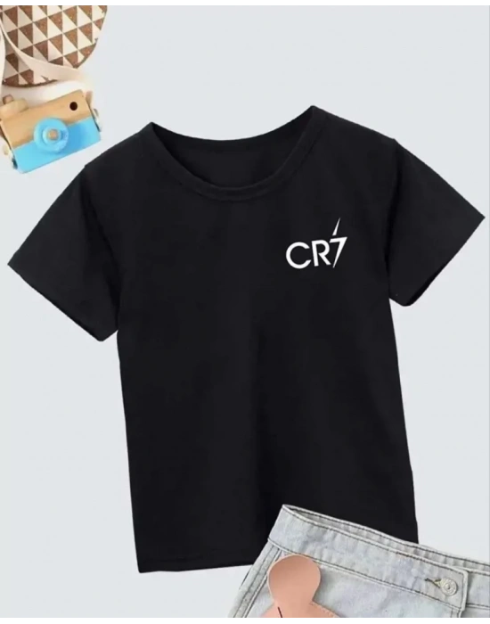 Erkek Çocuk Baskılı TShirt  Siyah