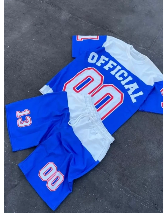 Erkek Dijital Baskılı Şortlu Takım  avi