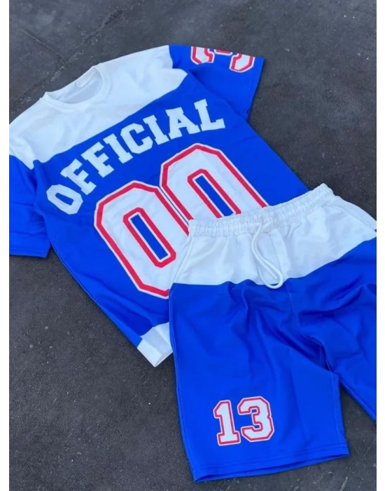 Erkek Dijital Baskılı Şortlu Takım  avi