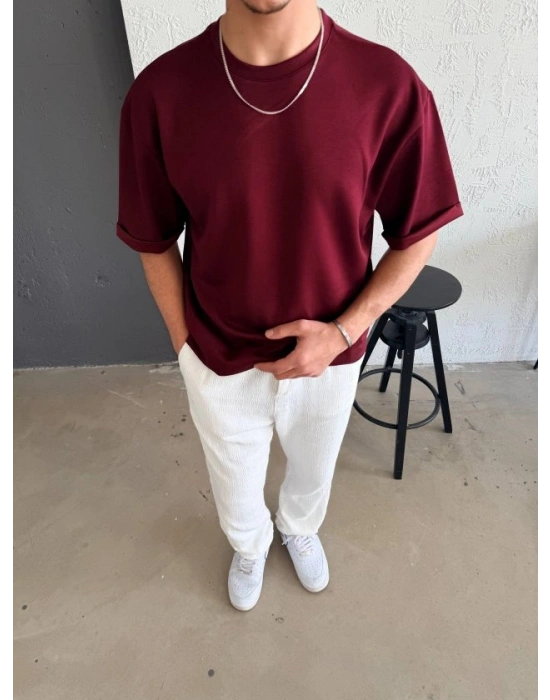 Erkek Duble Kol Basic Tişört