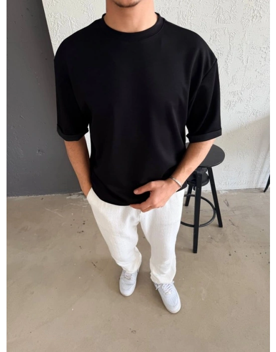 Erkek Duble Kol Basic Tişört