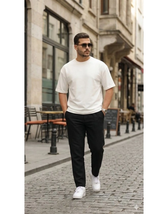 Erkek Duble Kol Basic Tişört