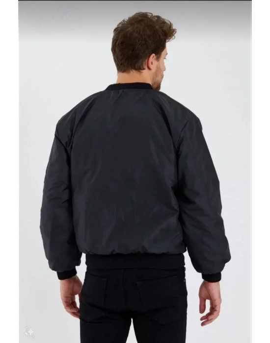 Erkek Düz Bomber Ceket  iyah