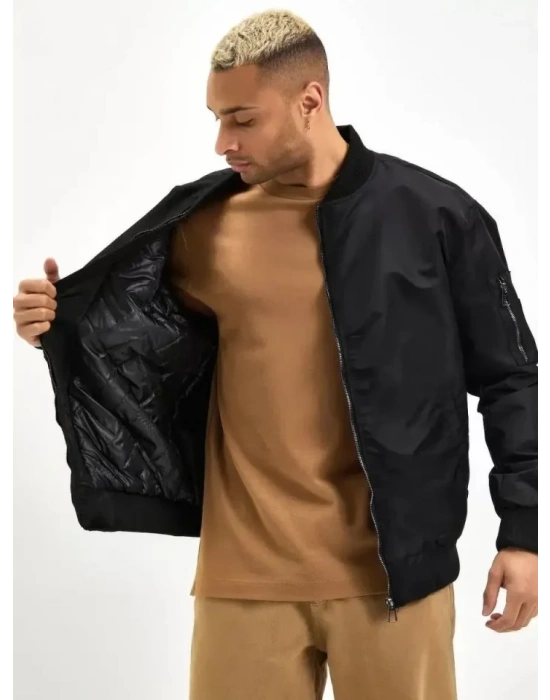 Erkek Düz Bomber Ceket  iyah