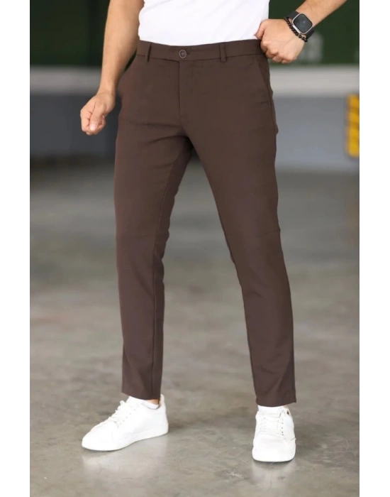 Erkek Düz Kesim Bilek Boy Kumaş Pantolon