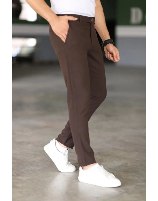 Erkek Düz Kesim Bilek Boy Kumaş Pantolon