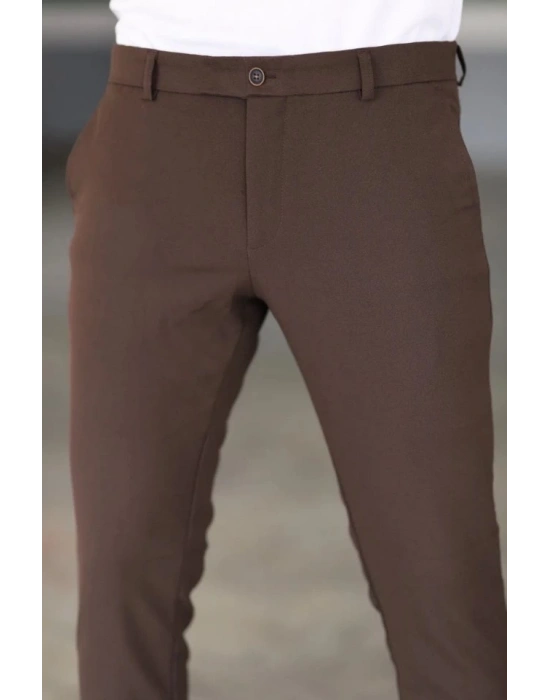 Erkek Düz Kesim Bilek Boy Kumaş Pantolon