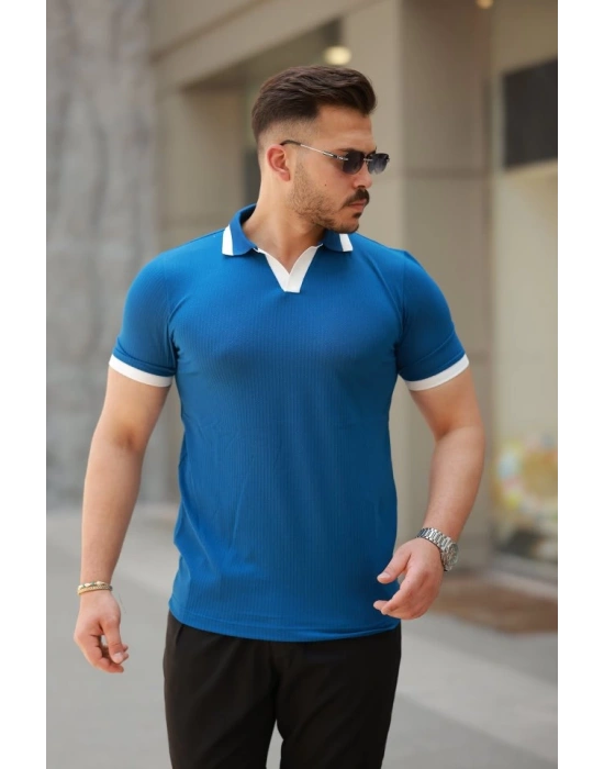 Erkek Hemşire Yaka Kısa Kollu Tişört