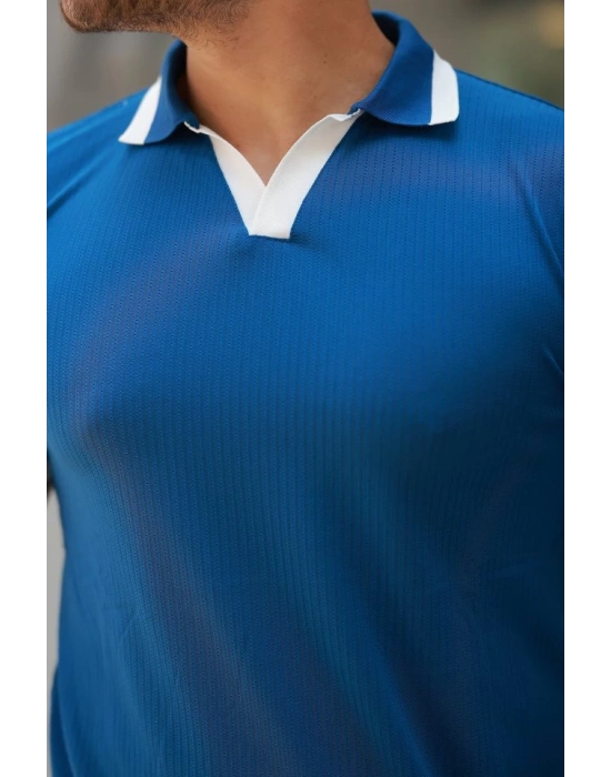 Erkek Hemşire Yaka Kısa Kollu Tişört