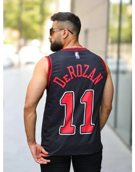 Erkek İki İplik Dijital Baskılı Tshirt  iyah