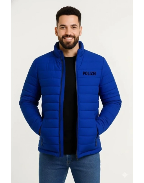 Erkek ikro u İtici Kapitone Baskılı Astarlı Fermuarlı Bomber ont  aks avisi